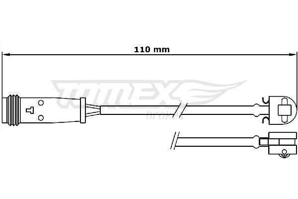 Výstrażný kontakt opotrebenia brzdového oblożenia TOMEX Brakes